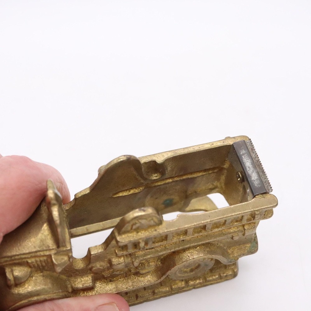 MSR Imports 4.5" Brass Firetruck Desk Stapler & Tape Dispenser Vintage 1993 - Picture 6 of 16